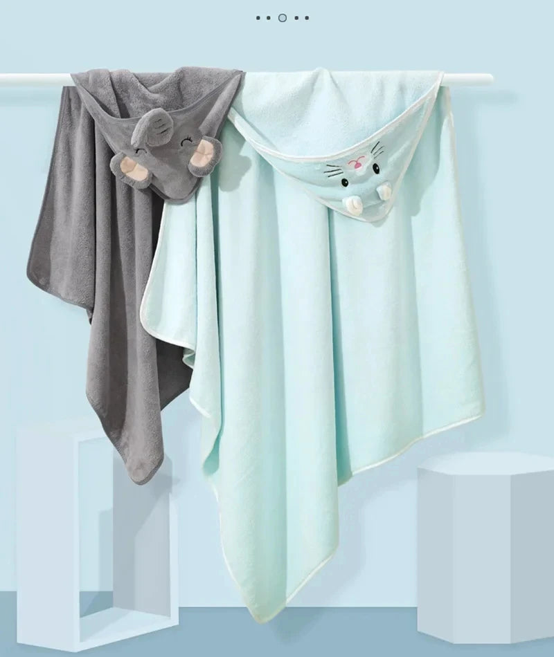 Baby Animal Bath Towel Cap