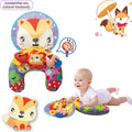 Baby Tummy Time Pillow with Rattle Toys