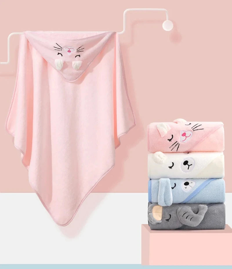Baby Animal Bath Towel Cap