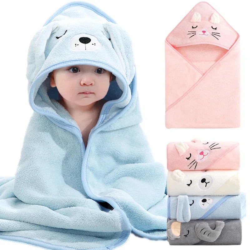 Baby Animal Bath Towel Cap